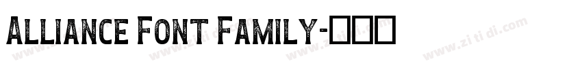 Alliance Font Family字体转换